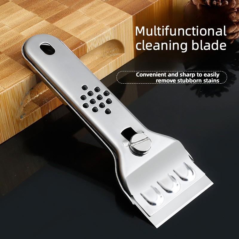 Multi Functional Cleaning Scraper Kitchen Tile Cleaning Scraper Wall Floor Cleaning Scraper Stainless Steel