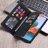 Кожаный чехол-книжка для XiaoMi 14T 13T 12T 11T 11 Lite Redmi Note 15 14 13 11S 12 Pro Plus с молнией, слотом для карт, кошельком, чехол-сумка
