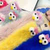 Смешные пушистые глупые носки для женщин, пушистые носки-тапочки, 3D-носки с плюшевыми мордочками, зимние теплые милые напольные носки