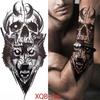 1PCS Tattoo Temporary Men Fake Sleeve Tattoo Stickers Tiger Wolf Lion Tattoo Arm Body Art Fake Tattoo Men