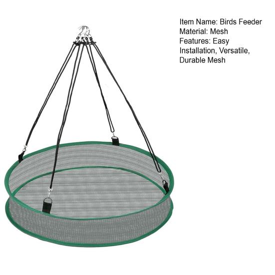 1/2 шт. Сетка-ловушка для кормления птиц для подвешивания кормушки для птиц, прочное кольцо для птичьего корма, аксессуары для платформы для кормления птиц