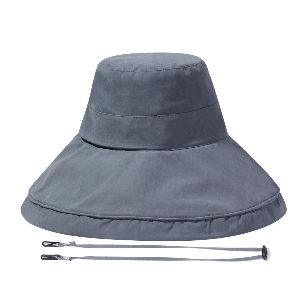 Portable Women With Windproof Rope Wide Brim Big Visors Bucket Hat Beach Cap Sun Hat Fisherman Cap