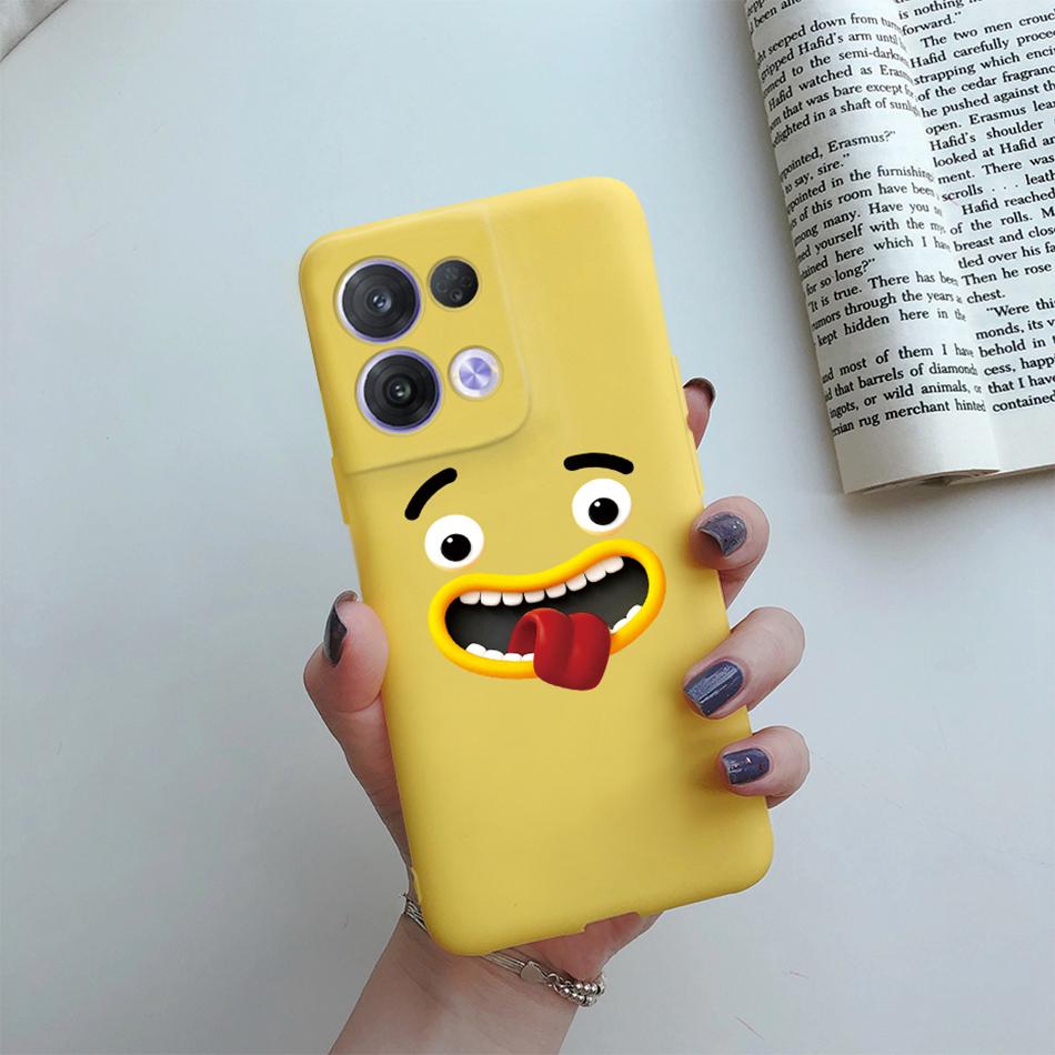 Чехол для Oppo Reno 8 Чехол OPPO Reno 8 Pro plus Reno8 4G 5G Милый Мультяшный Чехол для Телефона с Кактусом Защитный Ударопрочный Мягкий Задний Чехол
