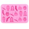 18 Cavity Halloween Silicone Mold Bat Pumpkin Spider Tombstone Fondant Chcolate Resin Baking Mould Cake Decorating Tools