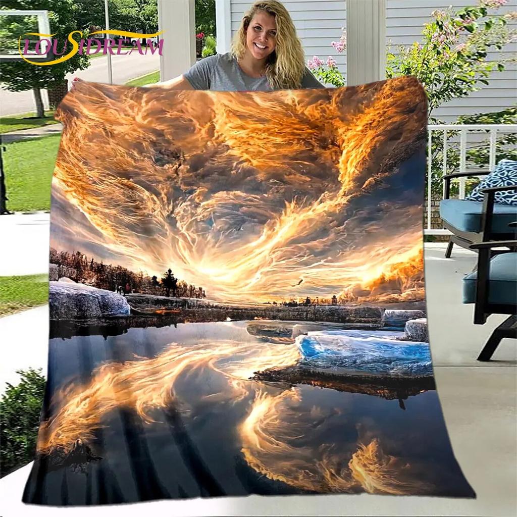 3D естественное, торнадо, облачное одеяло, фланелевое одеяло, теплое одеяло для дома, гостиной, спальни, кровати, дивана, пикника, ребенка