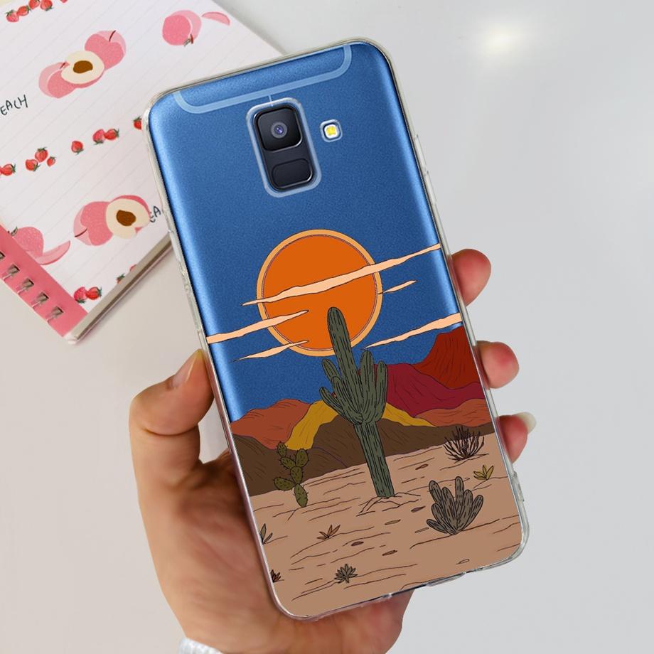 Чехлы для Samsung Galaxy A6 2018 задняя крышка телефона SM-A600 A600F для samsung A6 plus 2018 A605 A605F A6+ Fundas защитный чехол