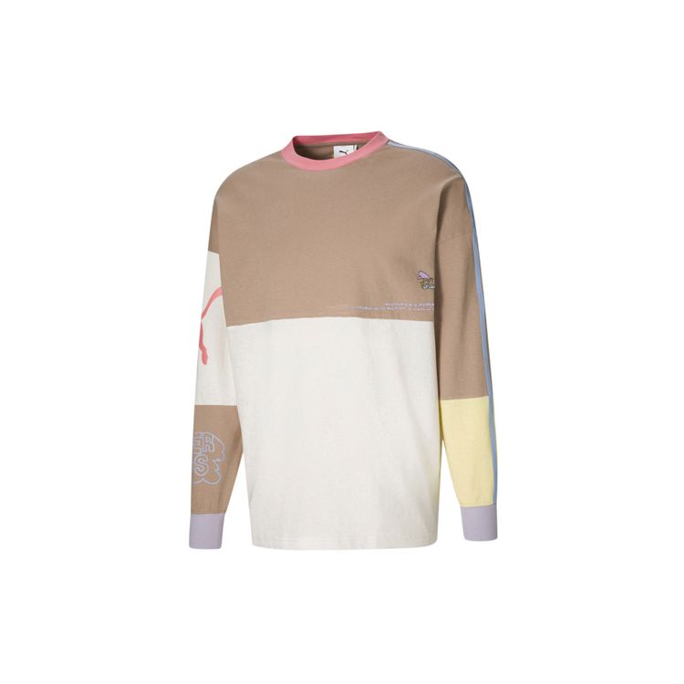Puma X KS Long Sleeve T-Shirt Men Tops Beige 598464-55