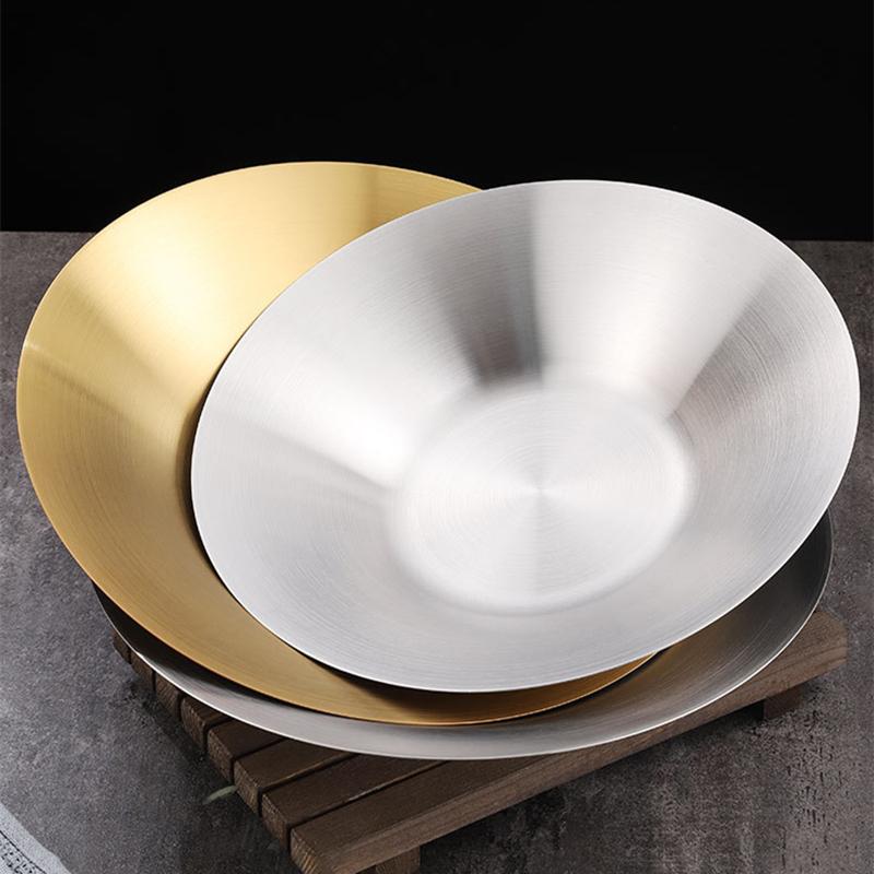 Кухонная большая емкость из нержавеющей стали миска для рамена в японском стиле 25/27см миски для риса, супа, салата, контейнеры для еды, посуда