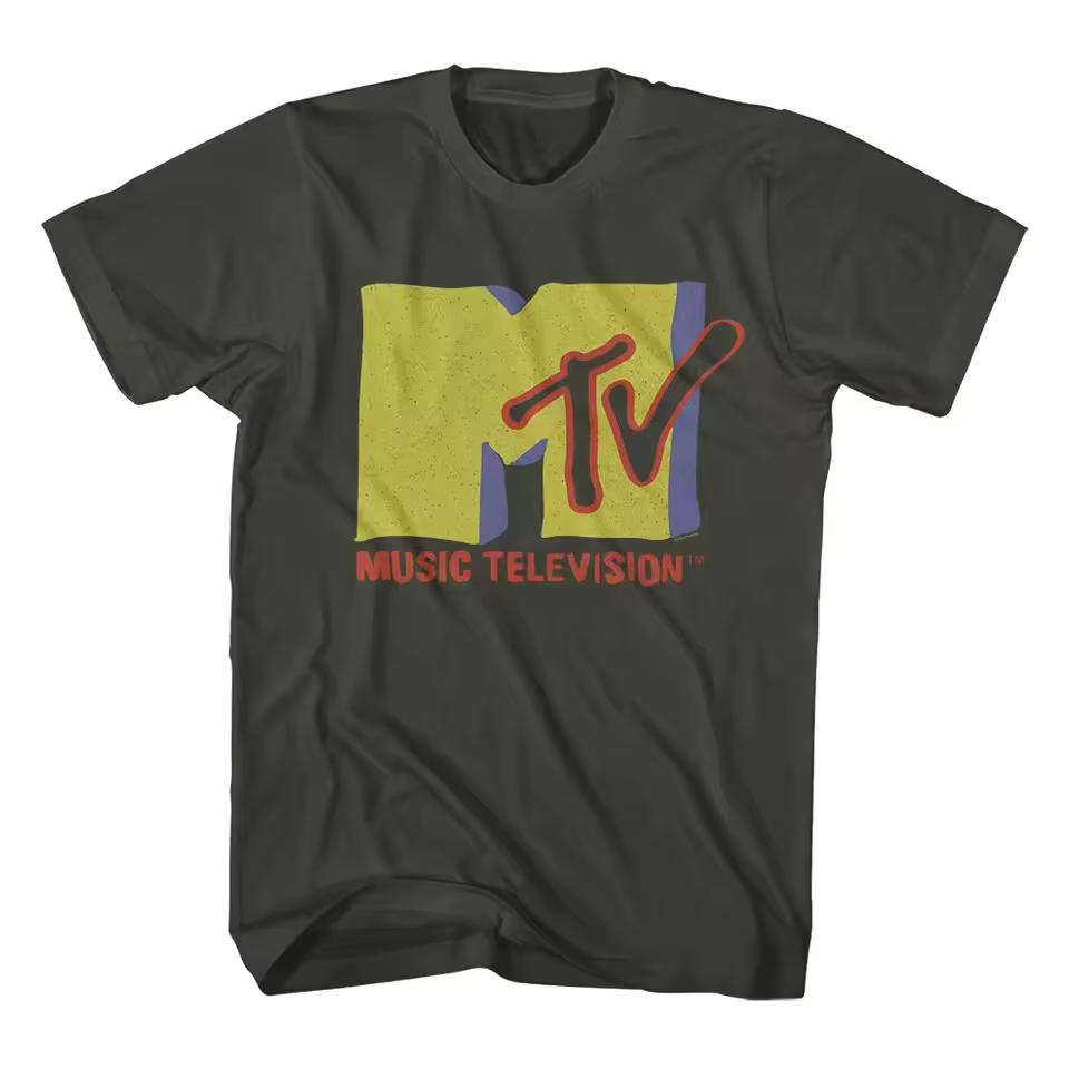 MTV TV Music Logo Men's T shirt Summer New Casual Retro Original Style Unisex