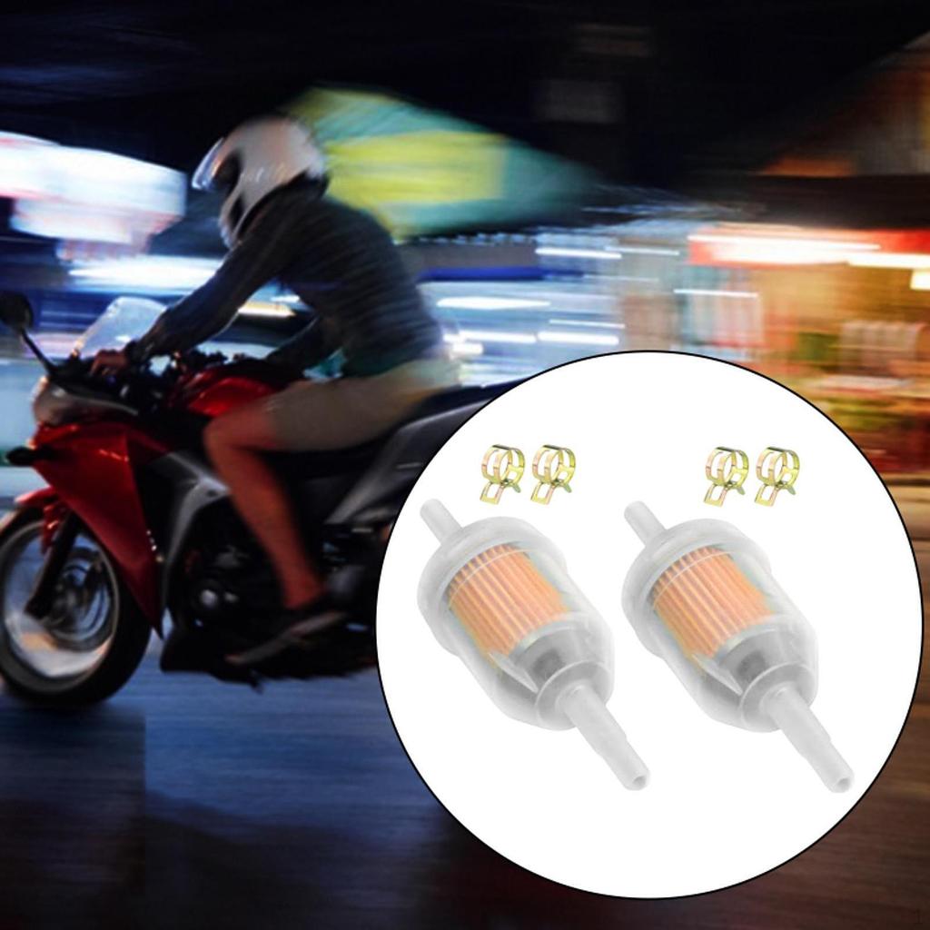 2Pcs Gas Inline Filter Gasoline Compartment for 125cc 150cc Motorcycle
