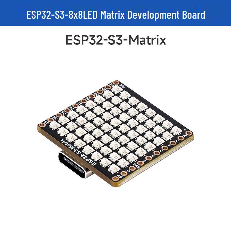 Плата разработчика ESP32-S3: Светодиодная матрица 8x8, Wi-Fi и Bluetooth LE