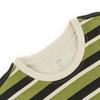 Vans SS25 Удобная полосатая футболка с круглым вырезом и коротким рукавом, унисекс, топы, зеленый VN000NJFEFI
