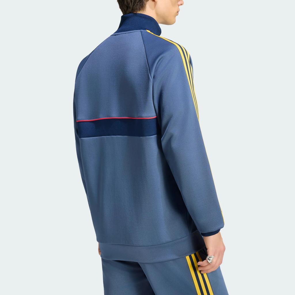 Мужские куртки Adidas Originals Мужские Мягкий Чернильно-синий Воротник-стойка Умеренный
