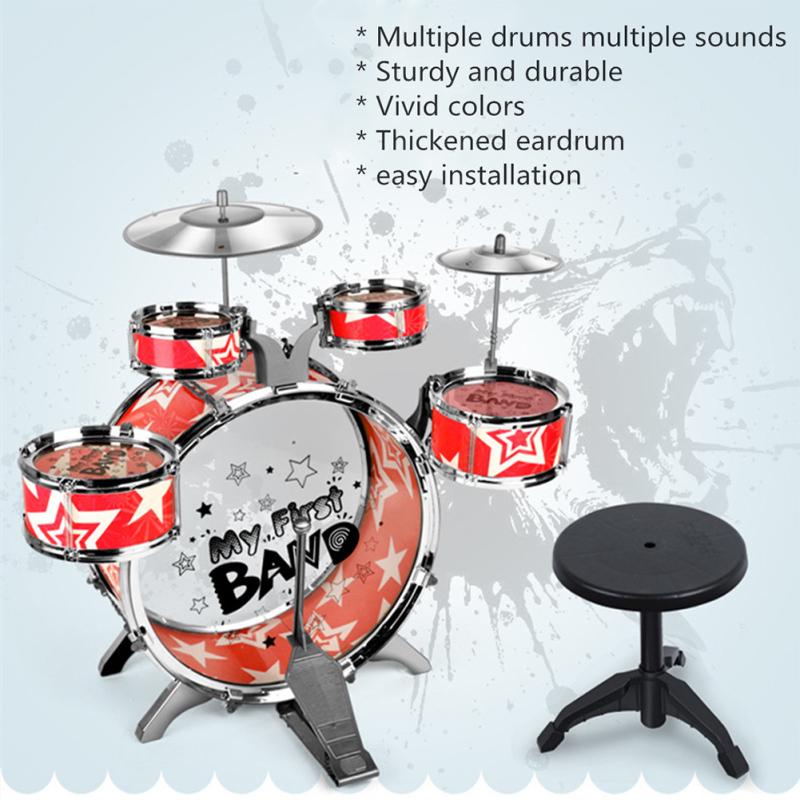 Детский барабанный симулятор, джазовый барабан, игрушка для ног, детская музыкальная перкуссия, игра для мальчиков и девочек, подарок на день рождения