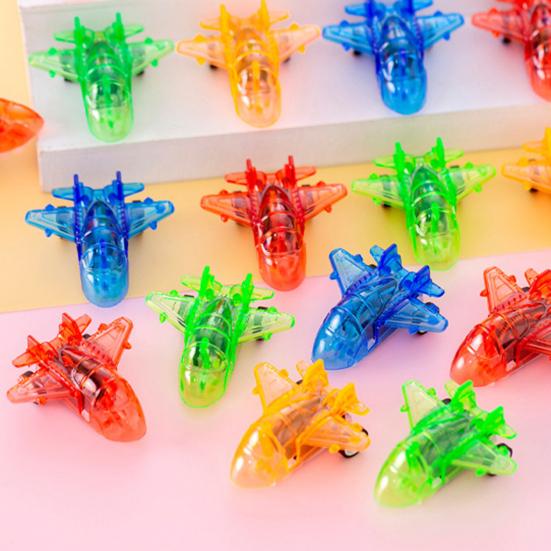 25Pcs Pull Back Mini Airplane Toy Clear Combat Aircraft Model Toddlers Boys Girls Educational