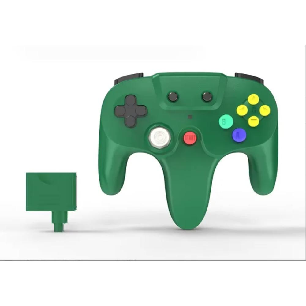 Беспроводной контроллер 2,4 ГГц для игровой приставки N64, встроенный вибромотор и функция Turbo, джойстик N64