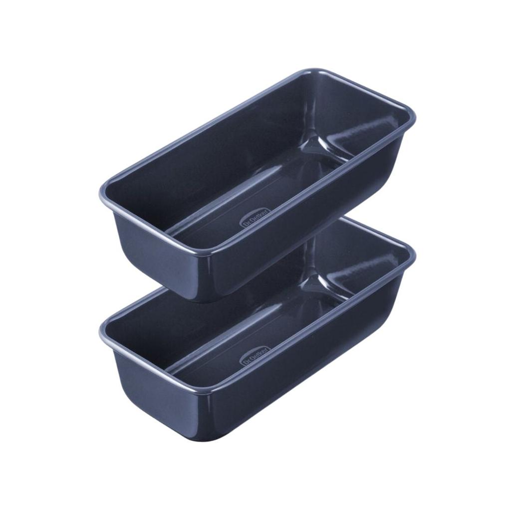 Set of 2 Rounded Corner Cake Molds 25 Cm Dr. Oetker Back Liebe Ref. 9924750