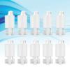 10PCS Arcade Video Game Button Switch Button LED Light Lamp Accessories(White)