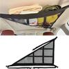 Coollooda Car Ceiling Storage Net 1pc Black 80x55cm Type with Zipper To Prevent Luggage from Falling Buckle Fixed Adjustable Cargo Net Luggage Net Car