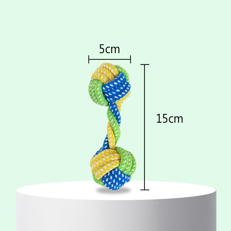 Игрушка для собак Nibble Pet Puppy Tooth Cleaning Knot Игрушки для дрессировки собак Прочные игрушки для собак Веревка для скрежета зубов Pet Cotton Rope
