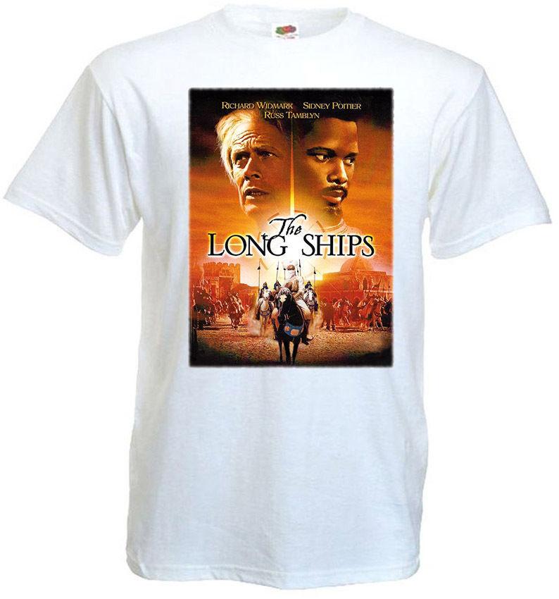 26 The Long Ships v.3 Movie Poster T shirt white all sizes S-5XL Unisex T-Shirt