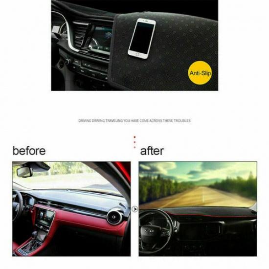 Dashboard DashMat Cover Pad Sun Protector Mat Fit For Honda Fit Jazz 2014-