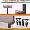 Wooden Motorcycle Helmet Holder with 5 Hooks Helmet Storage Hanger Wear Resist Gear Storage Rack for Motorcycle Accesories