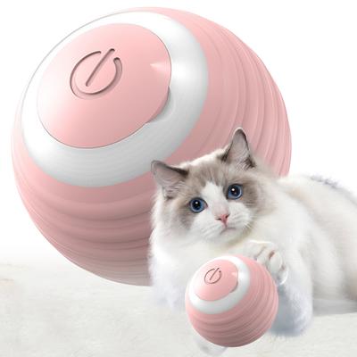 Умные игрушки для кошек Катящийся мяч Перезаряжаемые Электрические Интерактивные Игрушки для Кошек Тренировка Самодвижущиеся Забавные Аксессуары для Щенков Игрушки для Домашних Животных