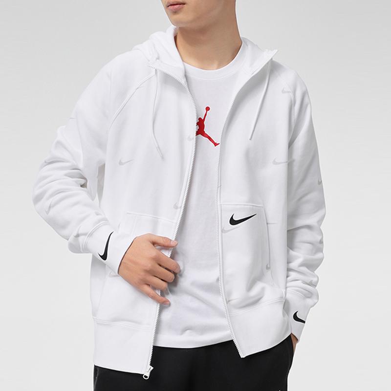 Nike Куртки Мужские Белые С капюшоном Умеренные Другое DA0083-100