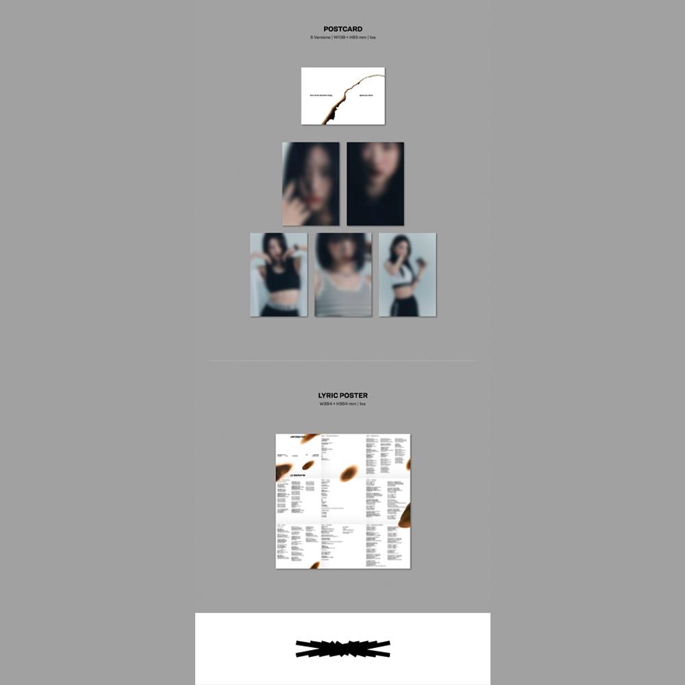 LE SSERAFIM UNFORGIVEN [КОМПАКТНАЯ версия] вкл.. КПОП МЕРЧ Фотокарточка