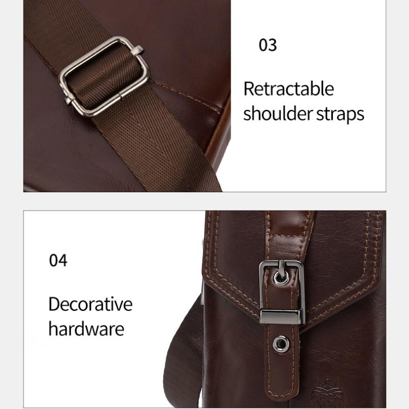 Мужская сумка-мессенджер на одно плечо для мобильного телефона, многофункциональная сумка-пояс для мобильного телефона с пряжкой в стиле ретро, повседневная мужская сумка