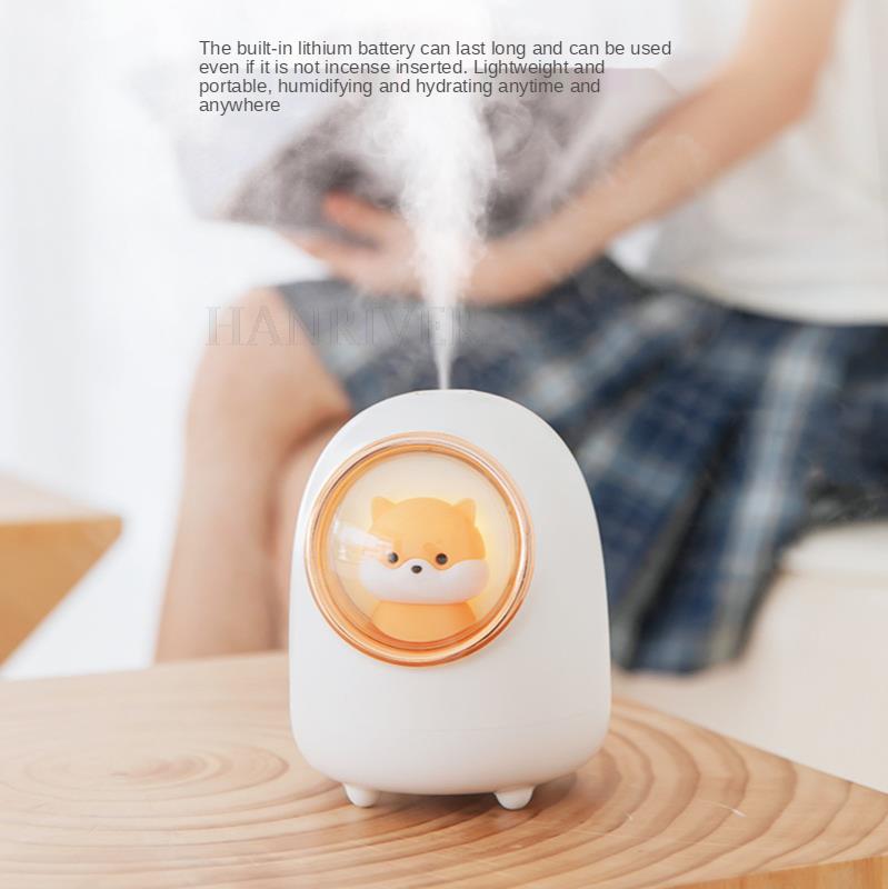 350ML Air Humidifier Cute Cat Ultra-Silent USB Aroma Essential Oil Diffuser Office Car Humidificador Air Purifier Mist Maker