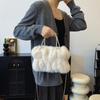 Bag Girl 2025 Winter New Fairy Furry Bag Folded Cloud Bag Furry Hand Carry Small Bag Crossbody Bag