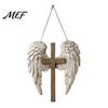 Wooden Windmill Wall Decor 2D Angel Wings Hanging Plaque, Religious Faith Art Creative Holiday Plaque Sign, Rustic Christian Home Decor, Spiritual