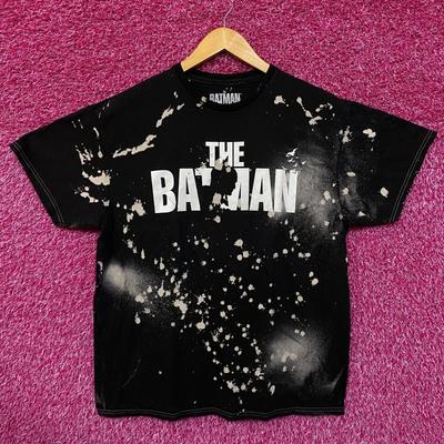 The Batman Silhouette Spell-Out Movie Poster Splatter Dye L