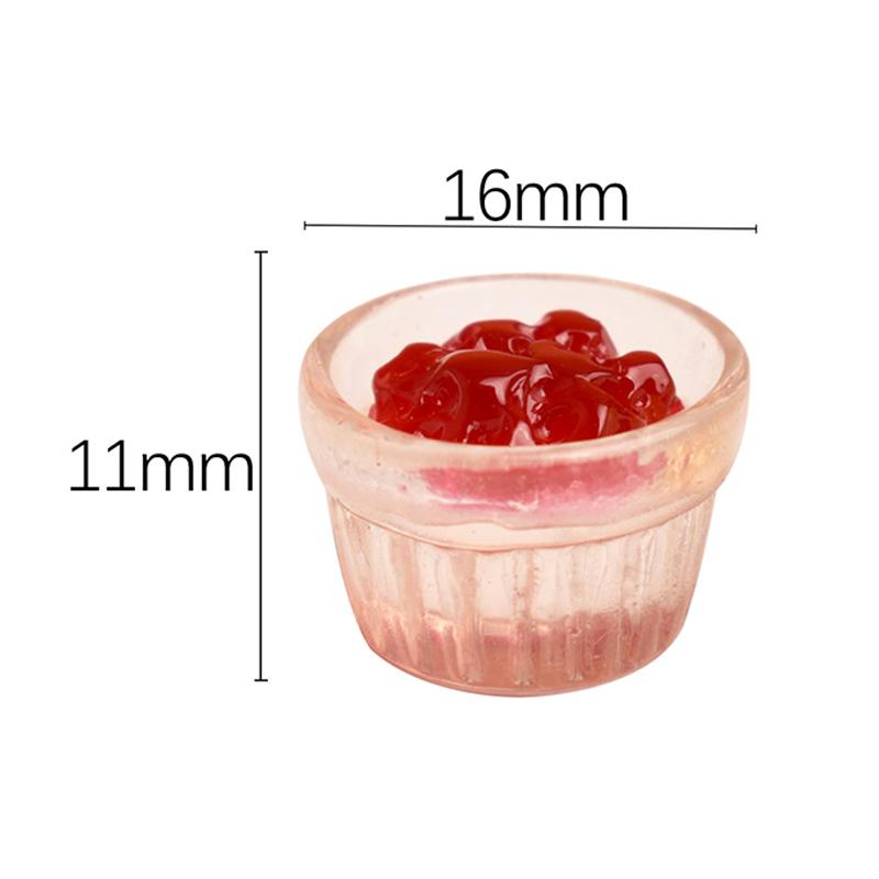 10 шт. Миниатюрная еда Мини Клубничный джем Манго Декорация для игровой сцены
