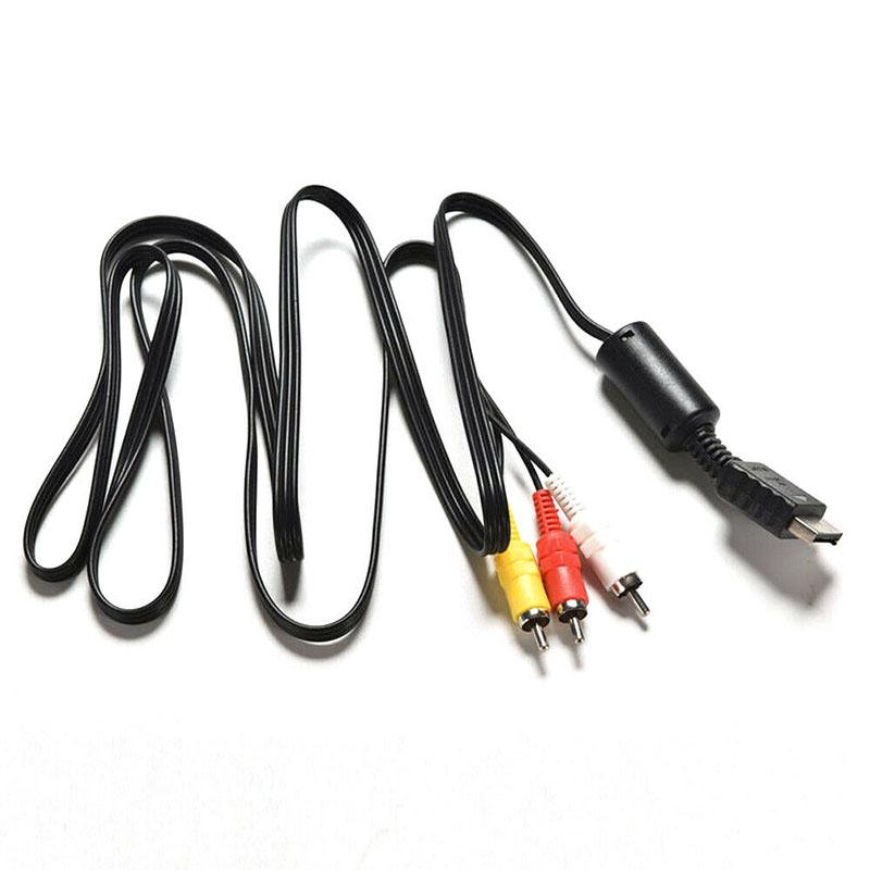 AV-кабель с несколькими выходами, видео/аудиокабель, 3 RCA, плоский для Playstation Ps Ps2 Ps3