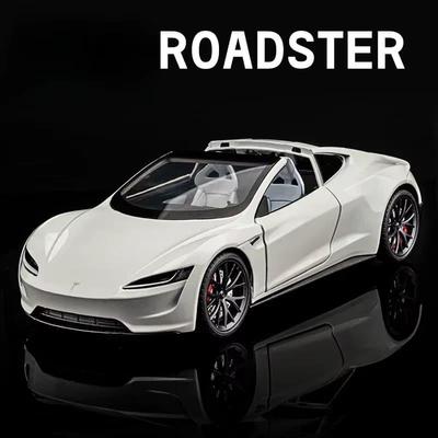 1:24 сплава Tesla Sports Car Model литой металлический игрушечный автомобиль кабриолет игрушка с зарядкой куча мальчик подарок коллективное украшение дома коллекция украшений