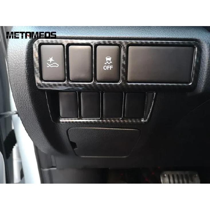 Накладка на переключатель фар для Mitsubishi Eclipse Cross 2017- 2024 2025, аксессуары для интерьера из углеродного волокна, стайлинг автомобиля