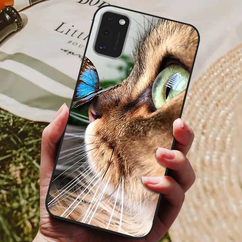 Чехол для Samsung Galaxy A41 Мягкий силиконовый задний чехол Чехол для телефона для Samsung A41 GalaxyA41 A 41 A415 SM-A415 Чехол с ТПУ бампером