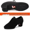 Women's Latin Square Dance & Practice Shoes - Oxford Cloth