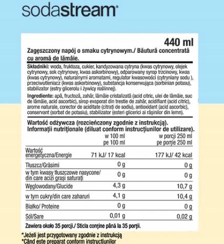 SODASTREAM Set of Concentrates for the Saturator 2x MIRINDA Syrup + LEMONADE