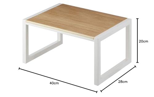 Складная стремянка Yamazaki, Белая, Прибл.. Ш40 x Г28 x В20см, Лестница-табурет, Подходит для детей и взрослых, Модель 5158