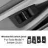 Силиконовая 4 шт. Накладка на кнопку стеклоподъемника для Tesla Model Y Juniper Launch 2025 2026-UP Панель управления Автомобильные аксессуары для интерьера