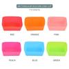 6Pcs Silicone Rectangle Cake Mould Soft Muffin Cupcake Liner Bake Cup Mold