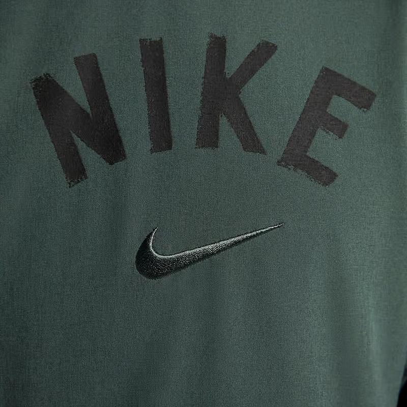 Nike Куртка Rpl Unlimited Swoosh с капюшоном и длинным рукавом с надписью Пальто мужские куртки зеленые черные FZ1071-338