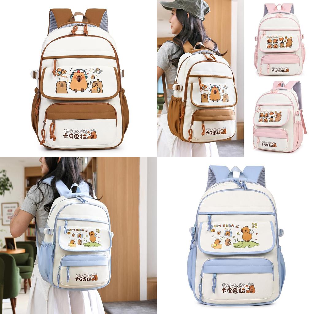 Cartoon Capybara School Backpack For Middle Schoolers With Anti Design For Kids And Teens
