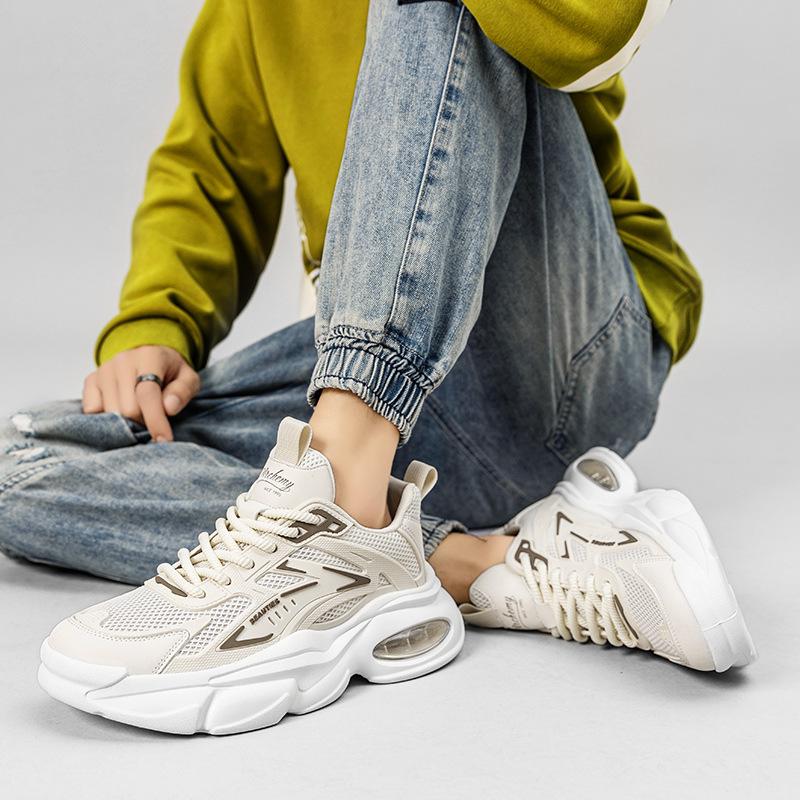 High-quality platform men's shoes mesh breathable sports running shoes men's air cushion dad shoes men's