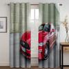 3D-принт Роскошный современный механический автомобиль Бесплатная доставка 2 шт. Тонкая оконная драпировка для гостиной, спальни, домашнего декора