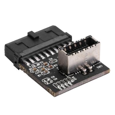 Адаптер USB 3.0 to TypeE, черная плата расширения, 20-контактный разъем, активный преобразователь